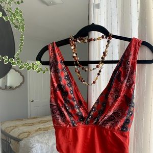 Boho Paisley Sexy Bodysuit